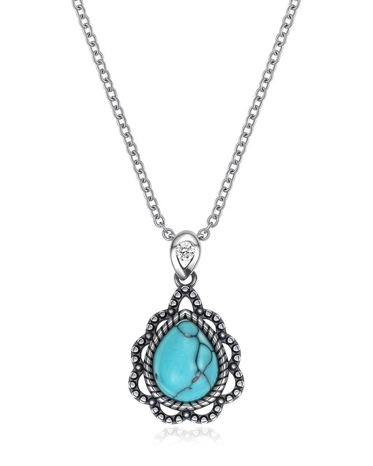 bohemian turquoise necklace