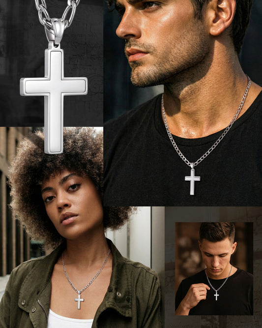 mens cross necklace