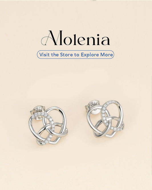 dainty sterling silver love knot earrings gift for her