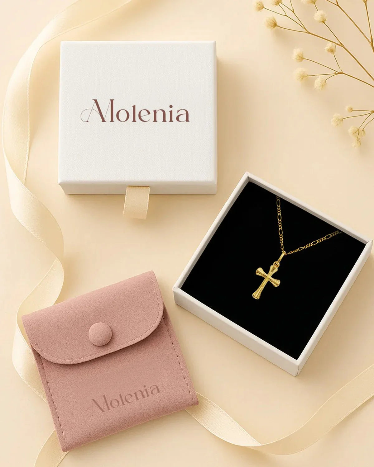 gold cross necklace