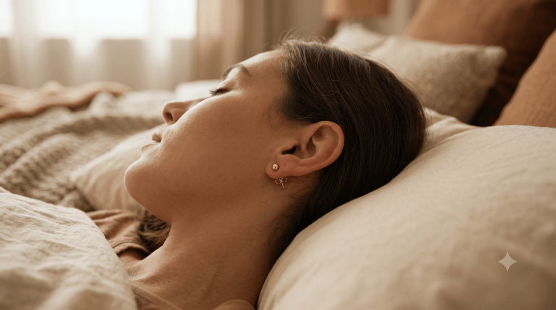 Can you sleep with butterfly back earrings