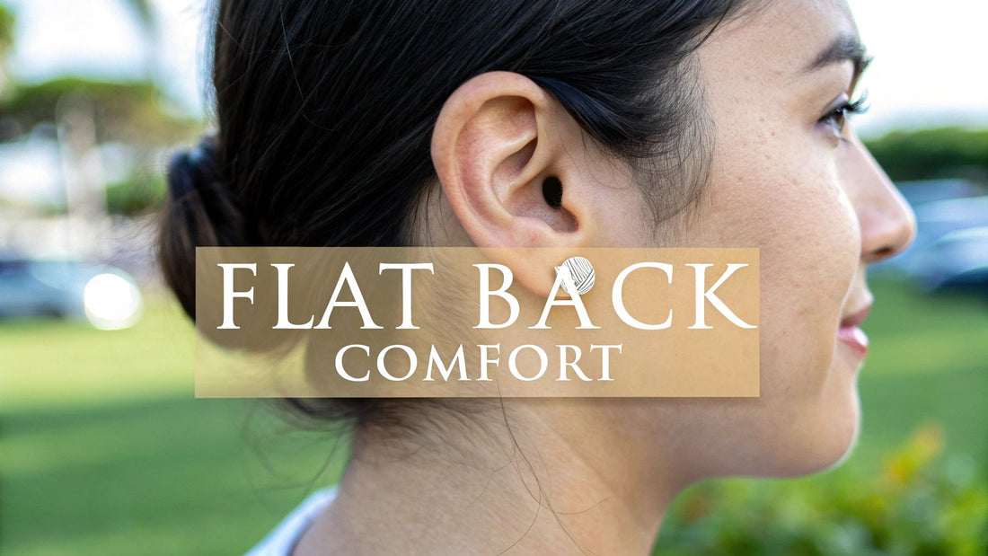 Discover Comfortable & Safe Hypoallergenic Flat Back Earrings