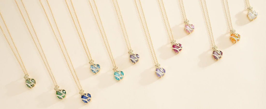 birthstone necklace for mom