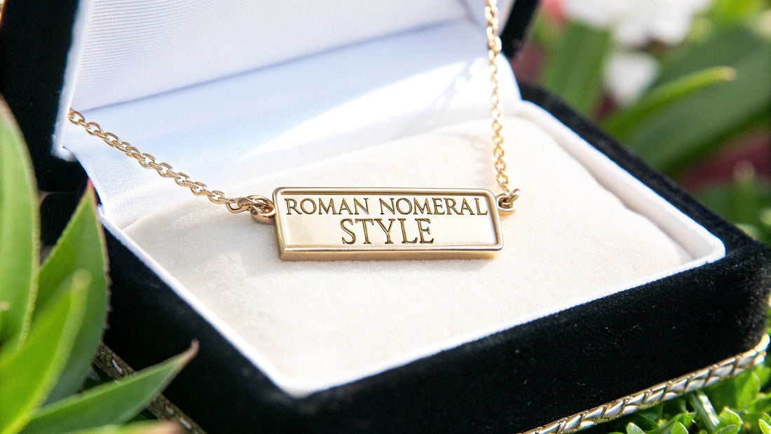 Sides Necklace Roman Numerals Personalized Style Guide