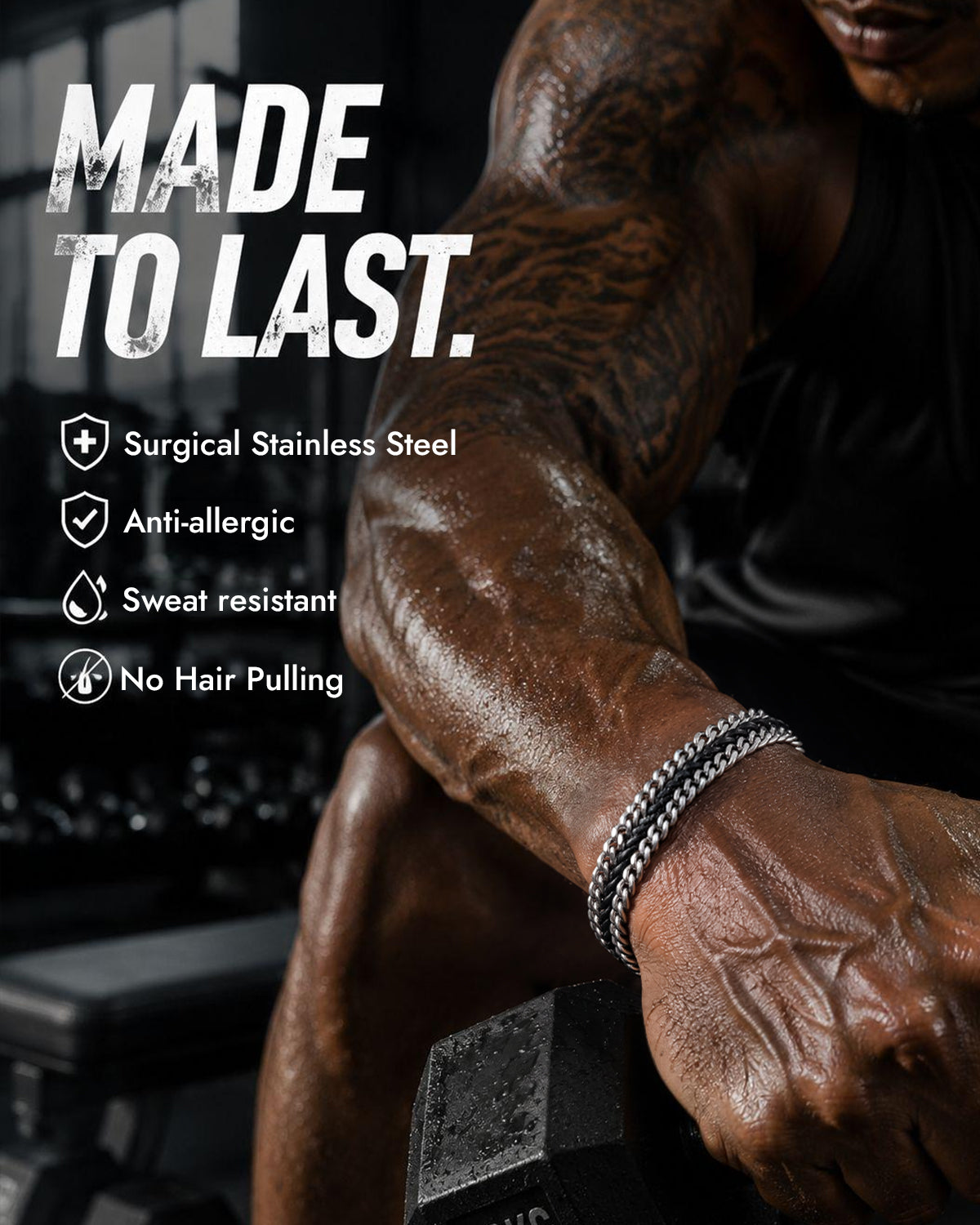 men's leather band bracelet