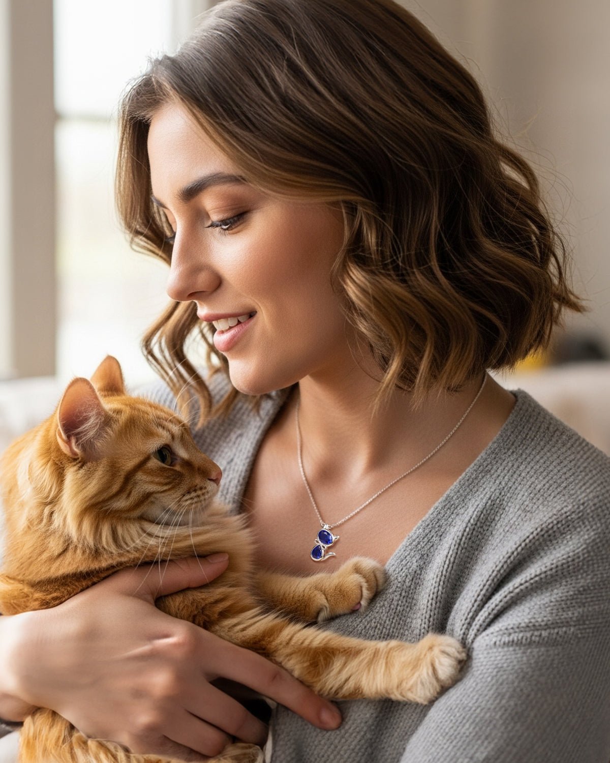 cat necklace for women