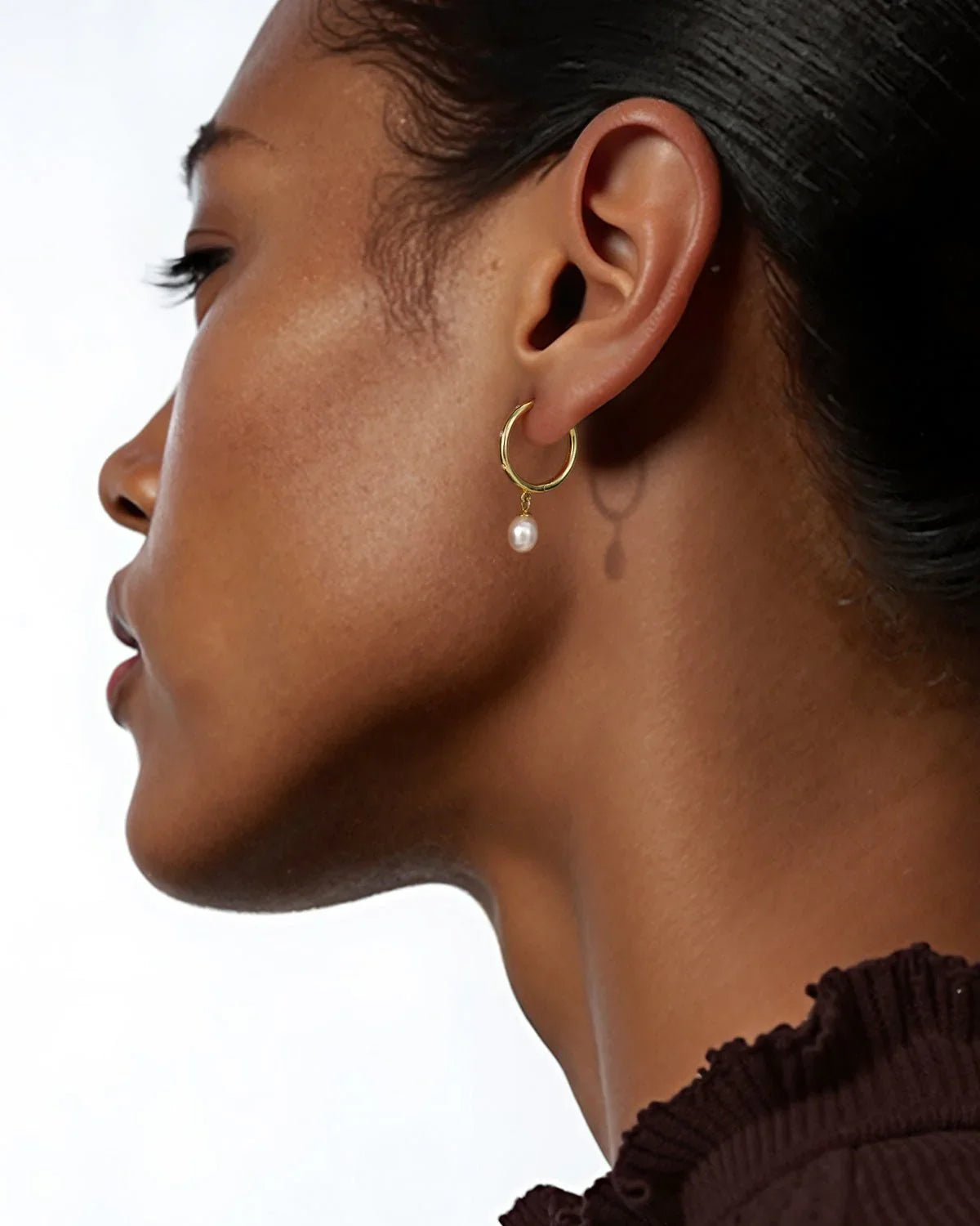 gold hoop earrings