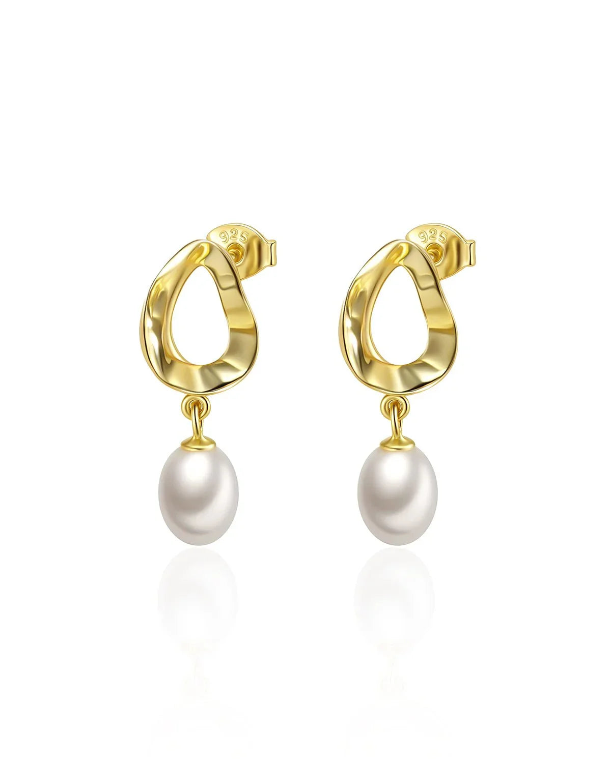 pearl drop earrings