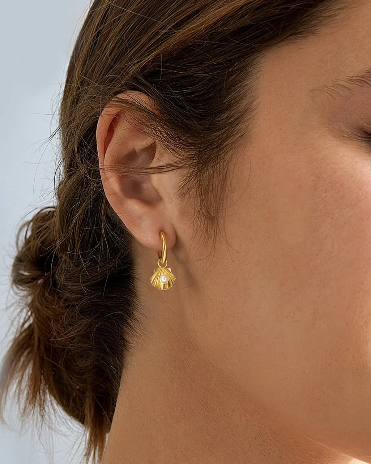 gold hoop earrings