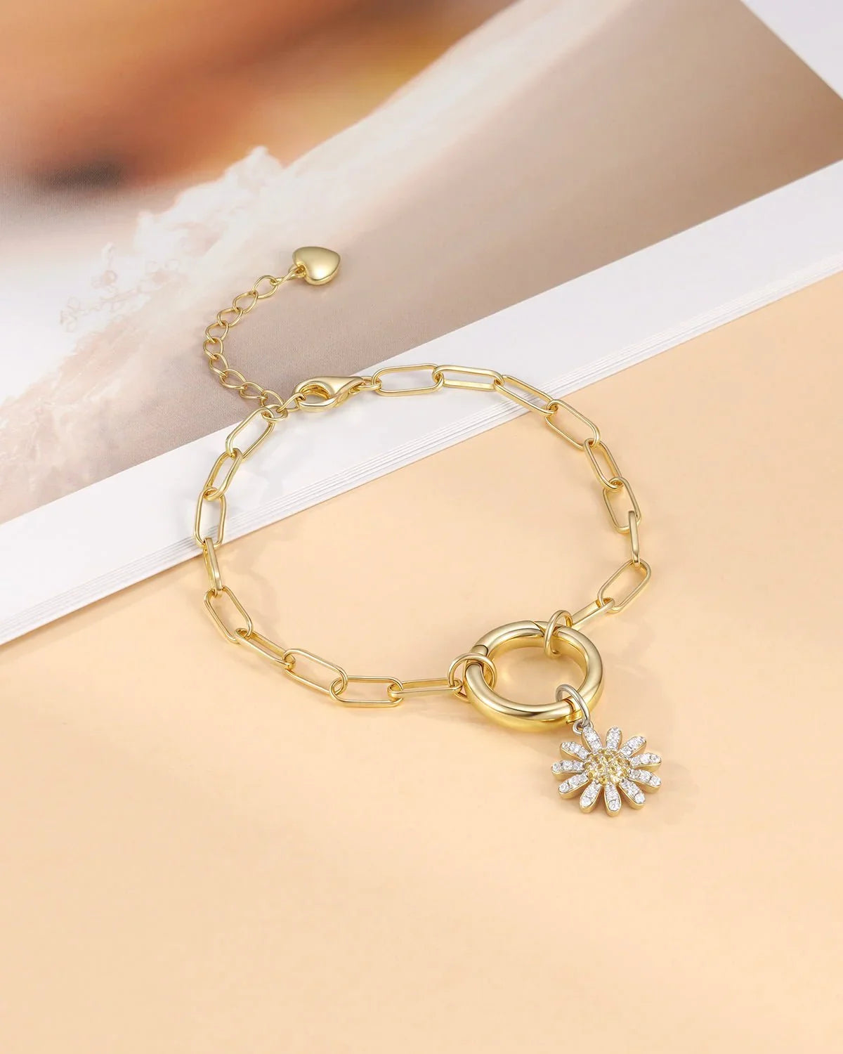 birth flower bracelet