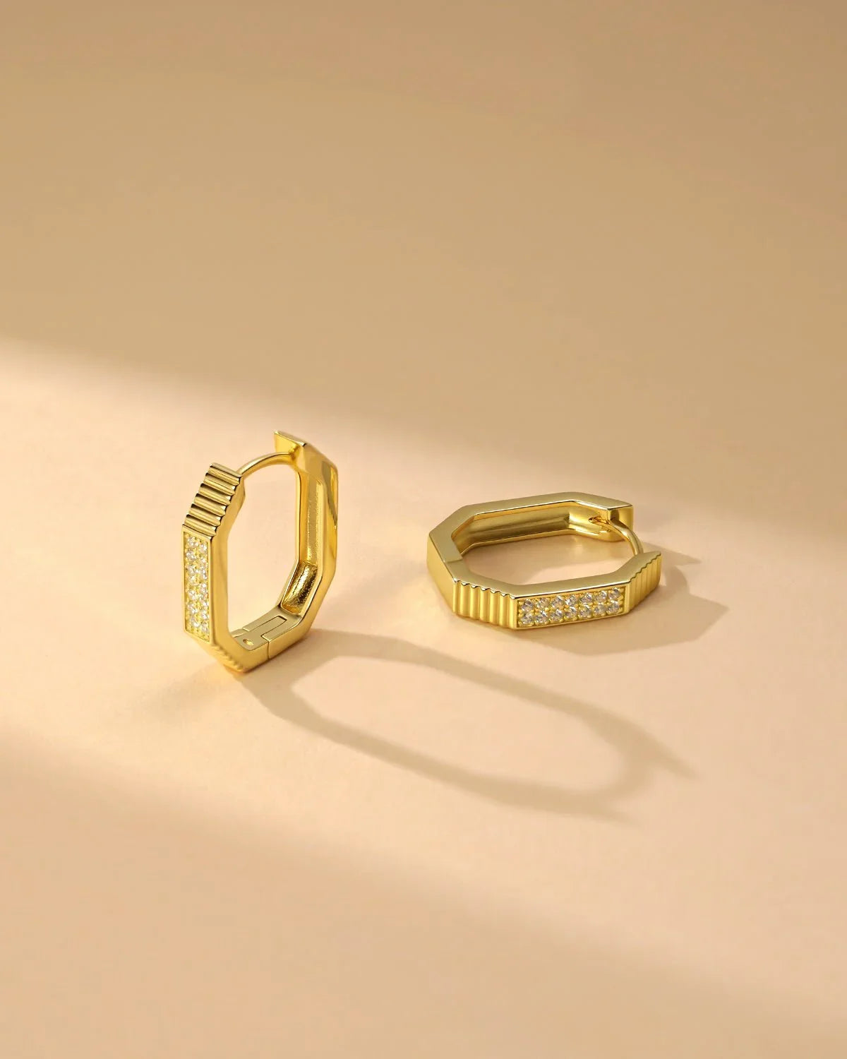 gold hoop earrings