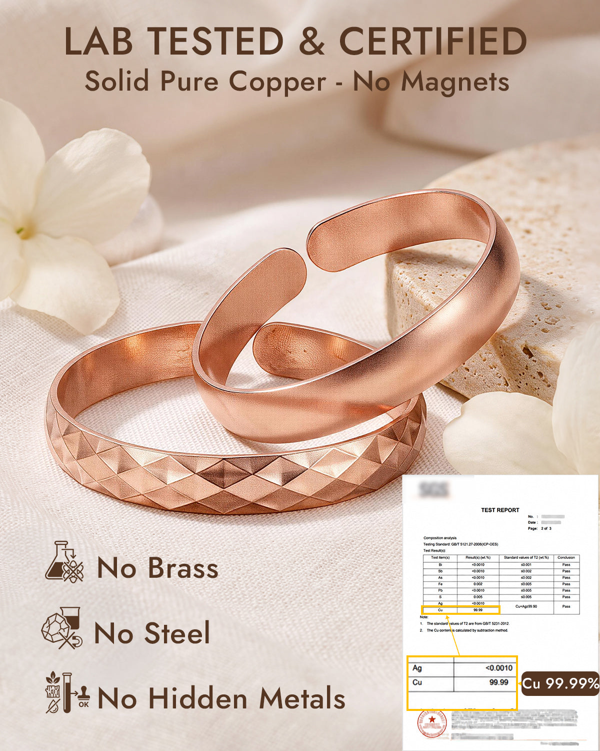 pure copper bracelet