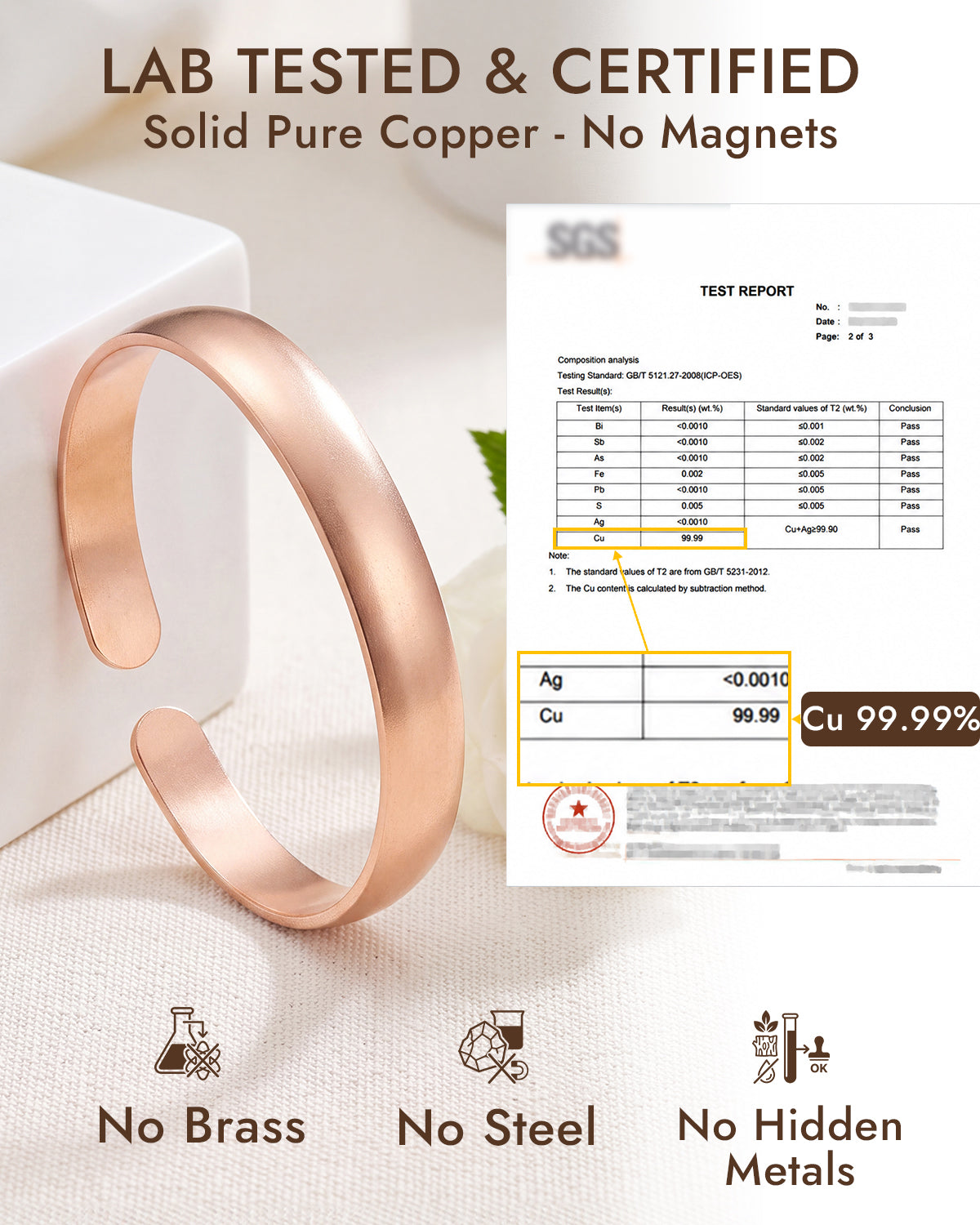 pure copper bracelet