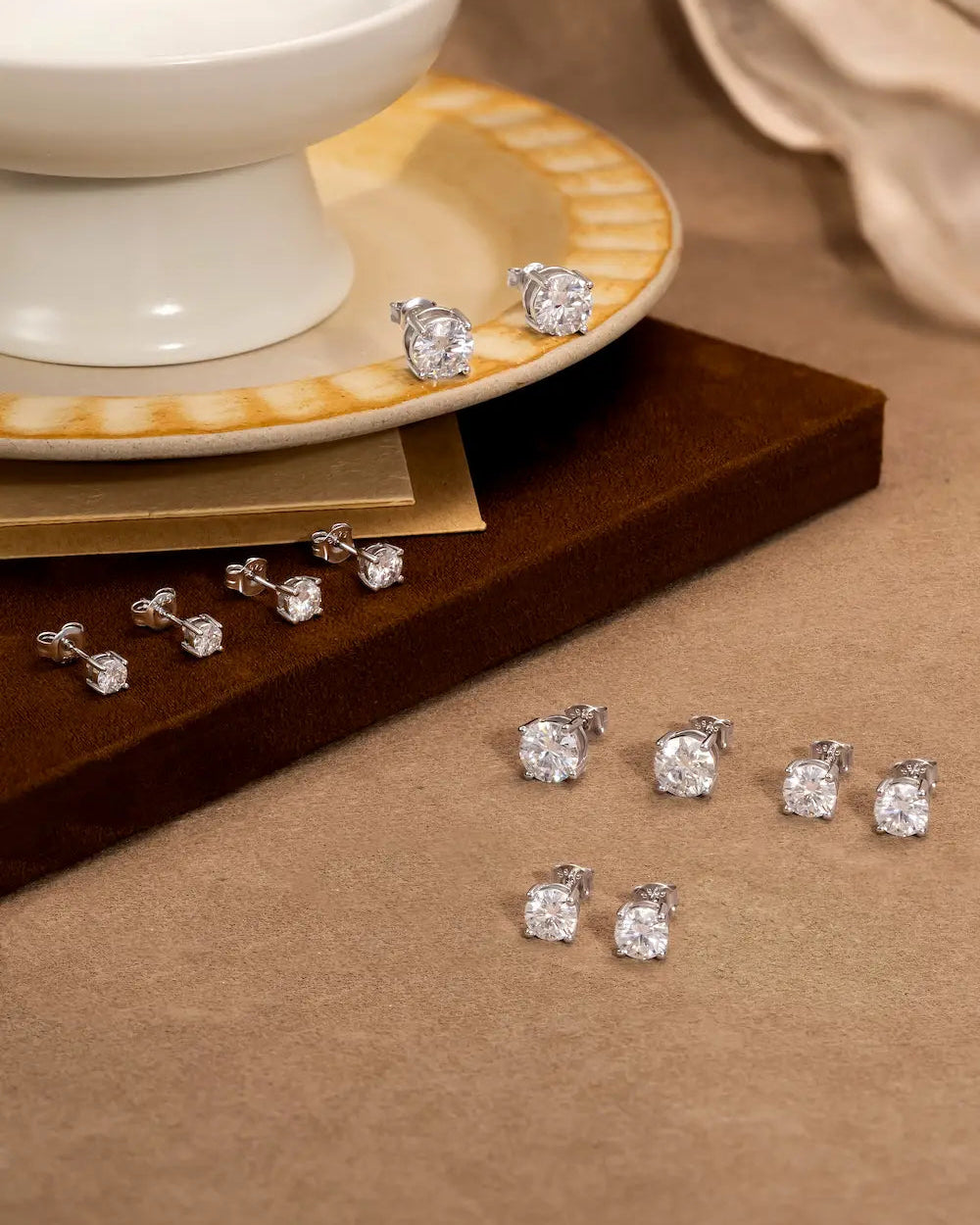 moissanite earrings