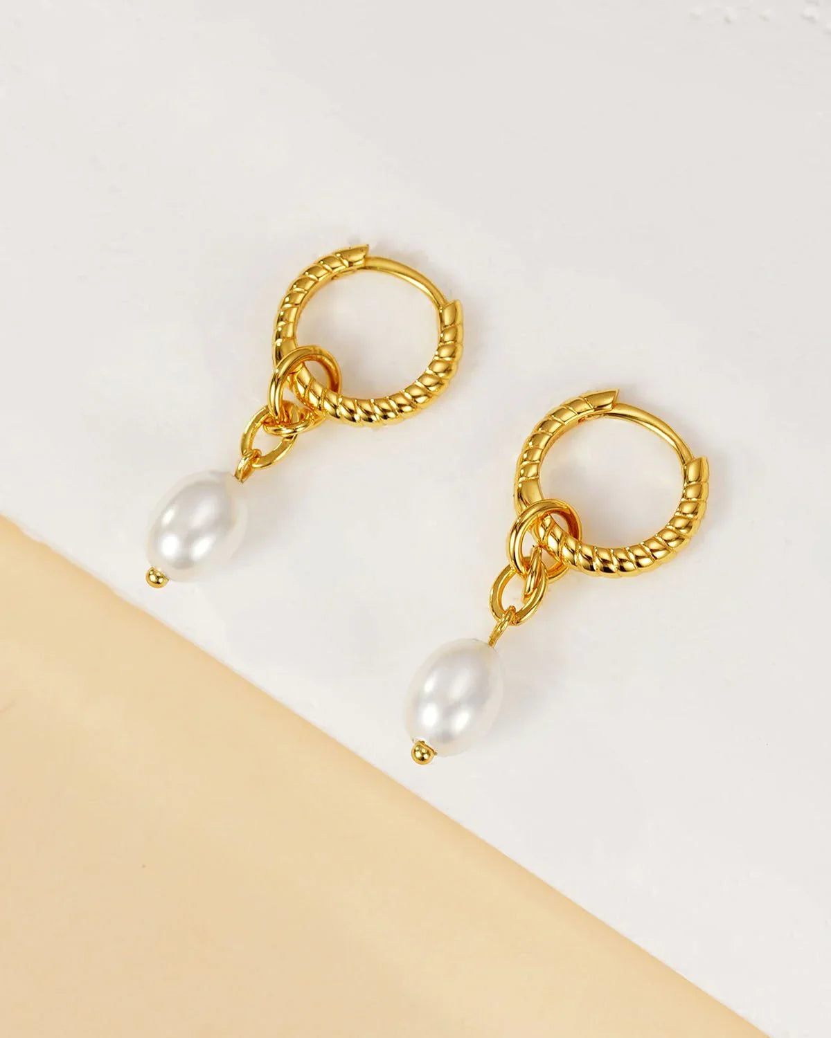 pearl drop earrings