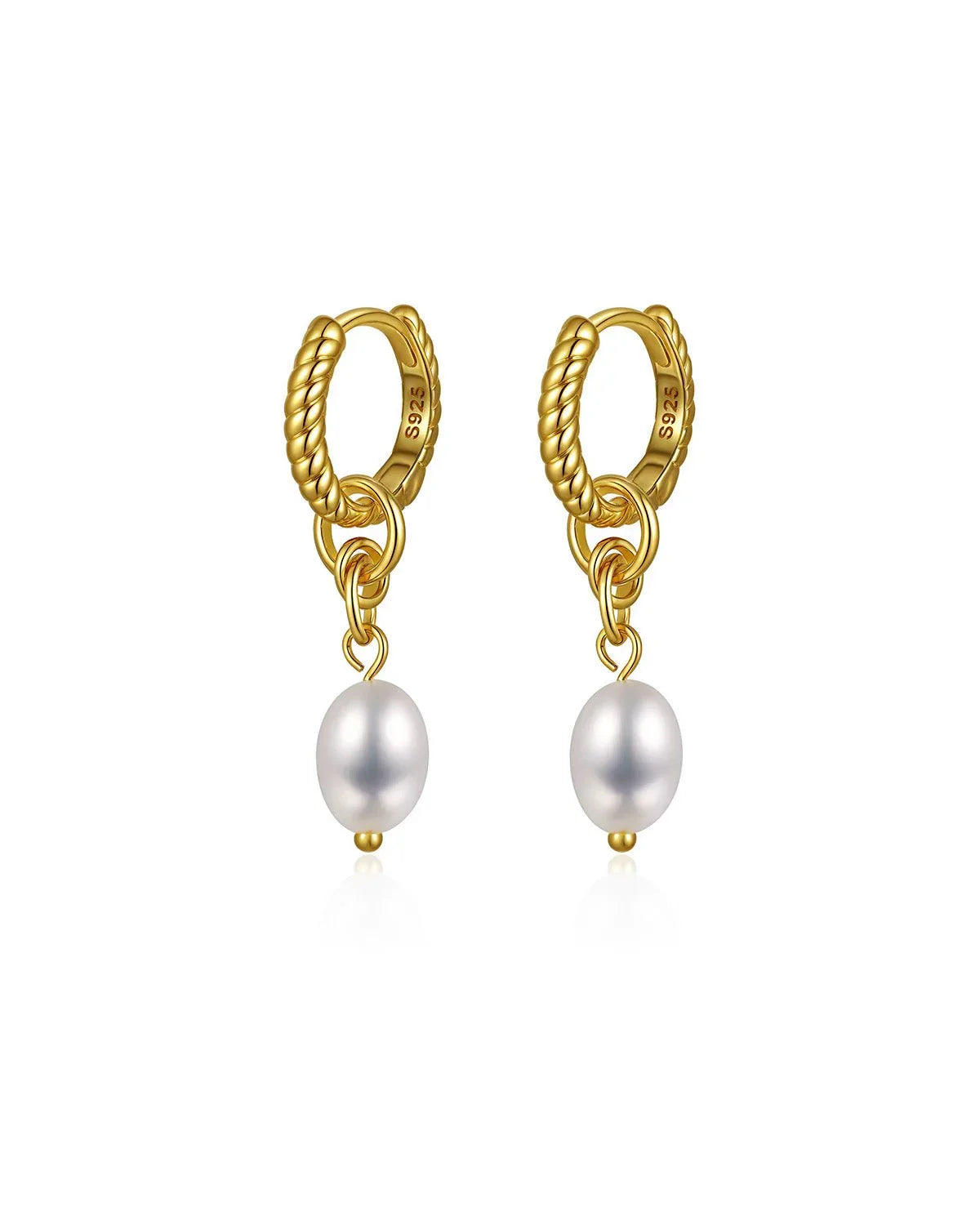 pearl drop earrings
