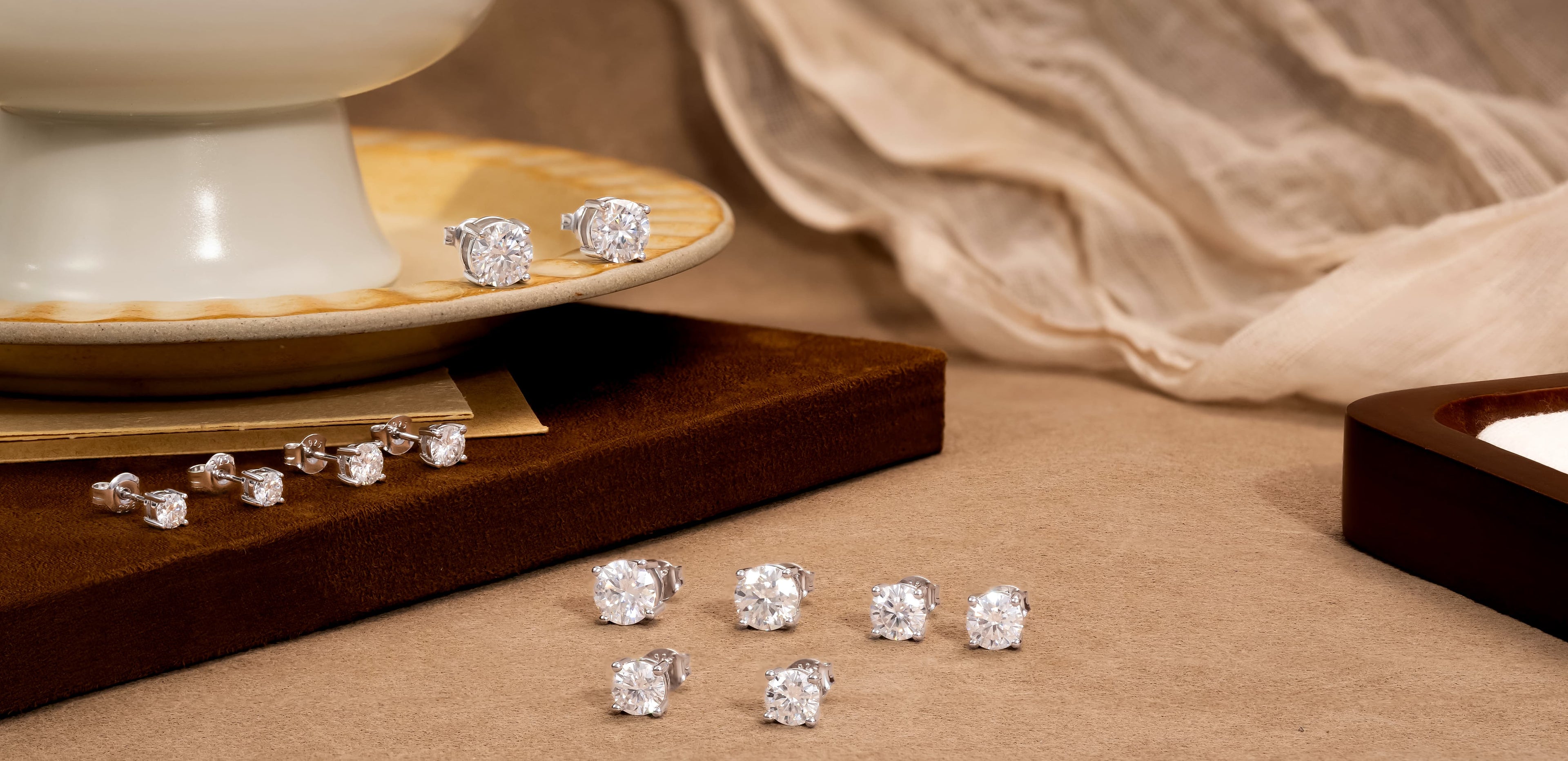 moissanite earrings