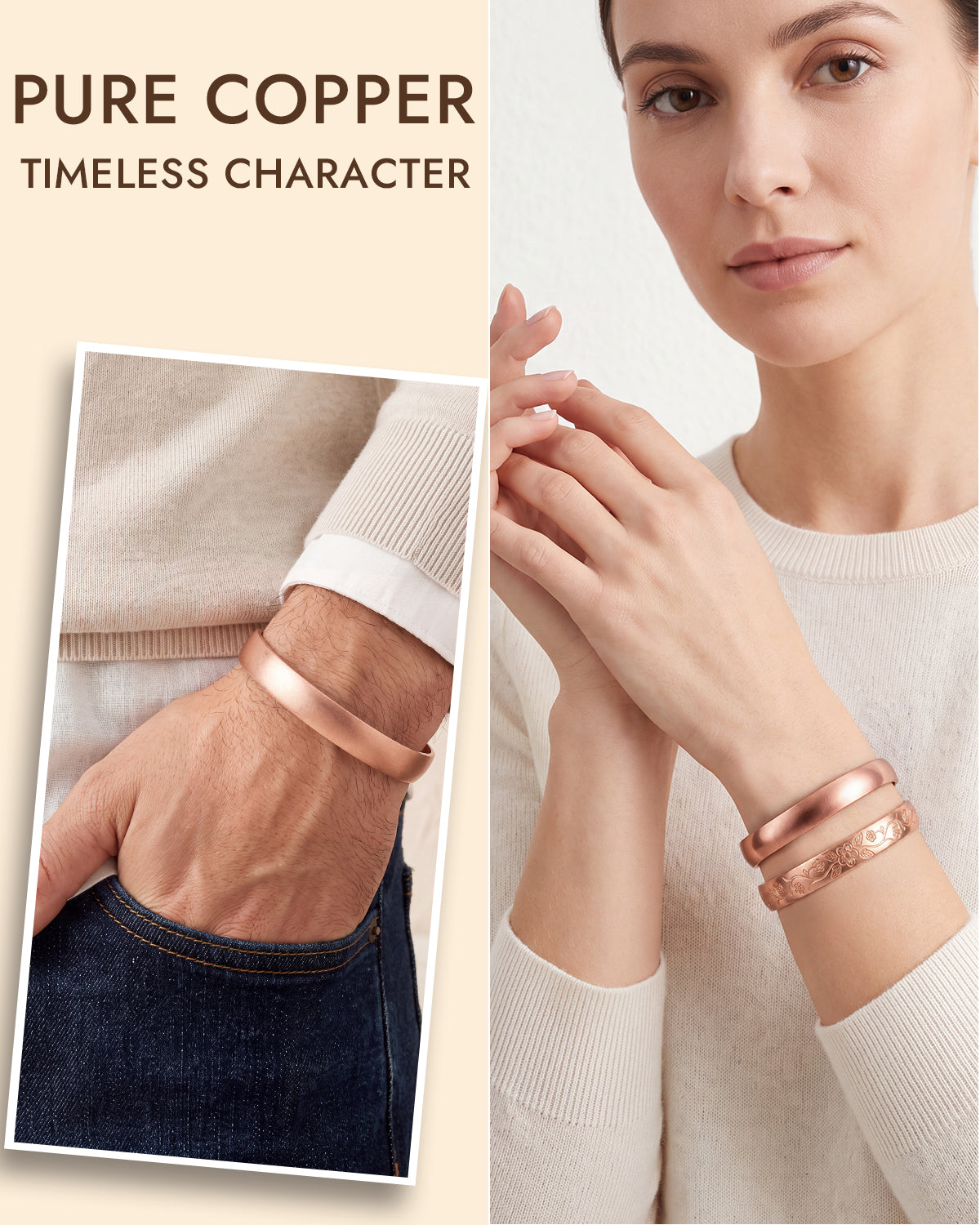 100% pure copper bangle