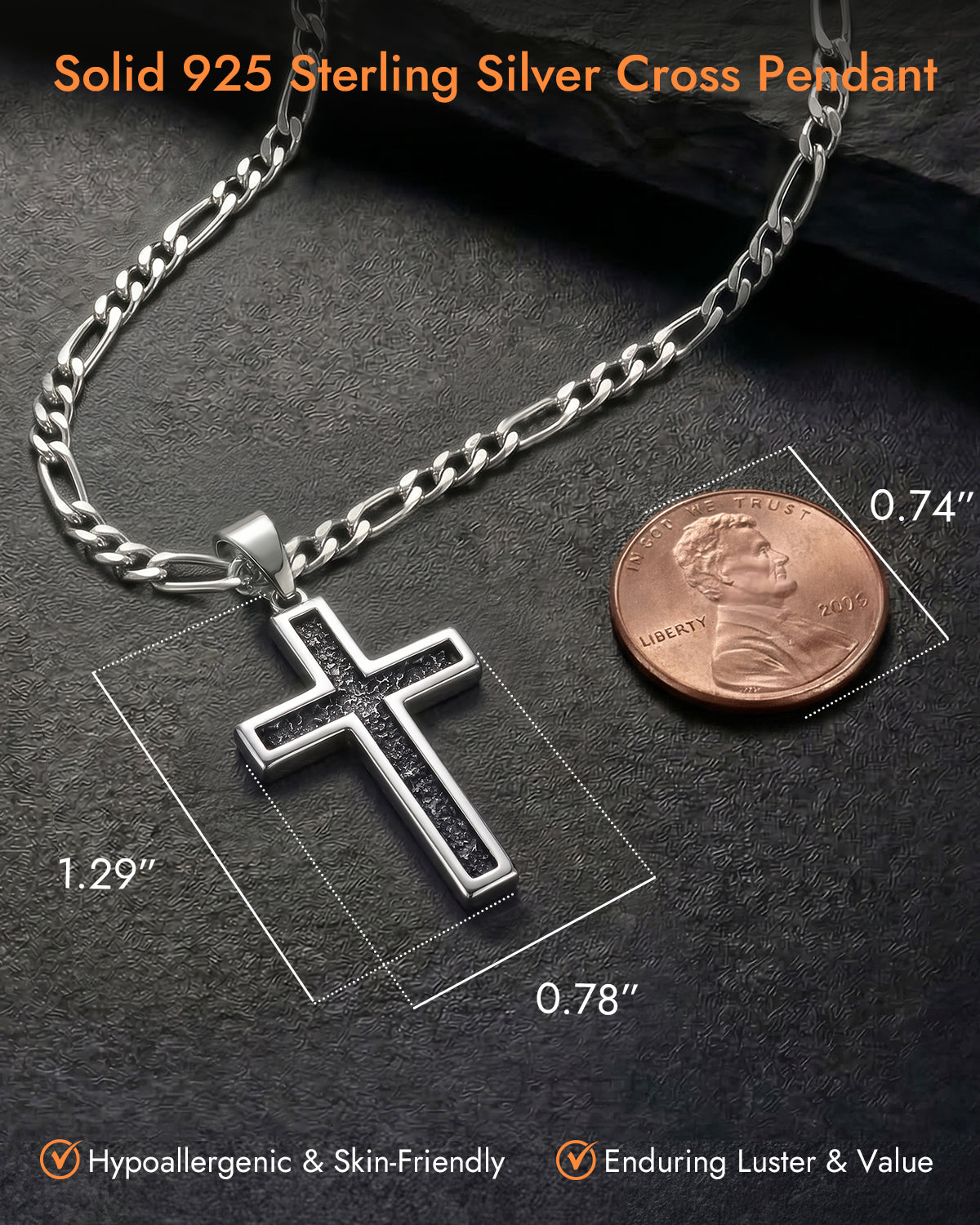 mens cross necklace