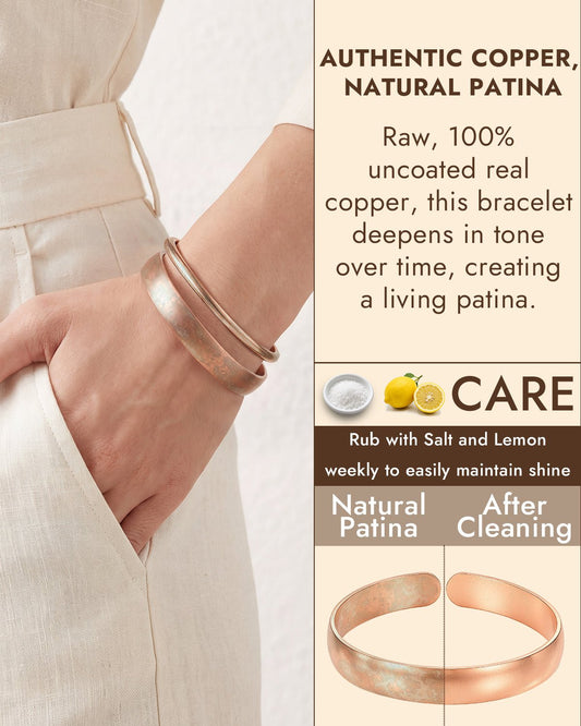 100% pure copper cuff bracelet