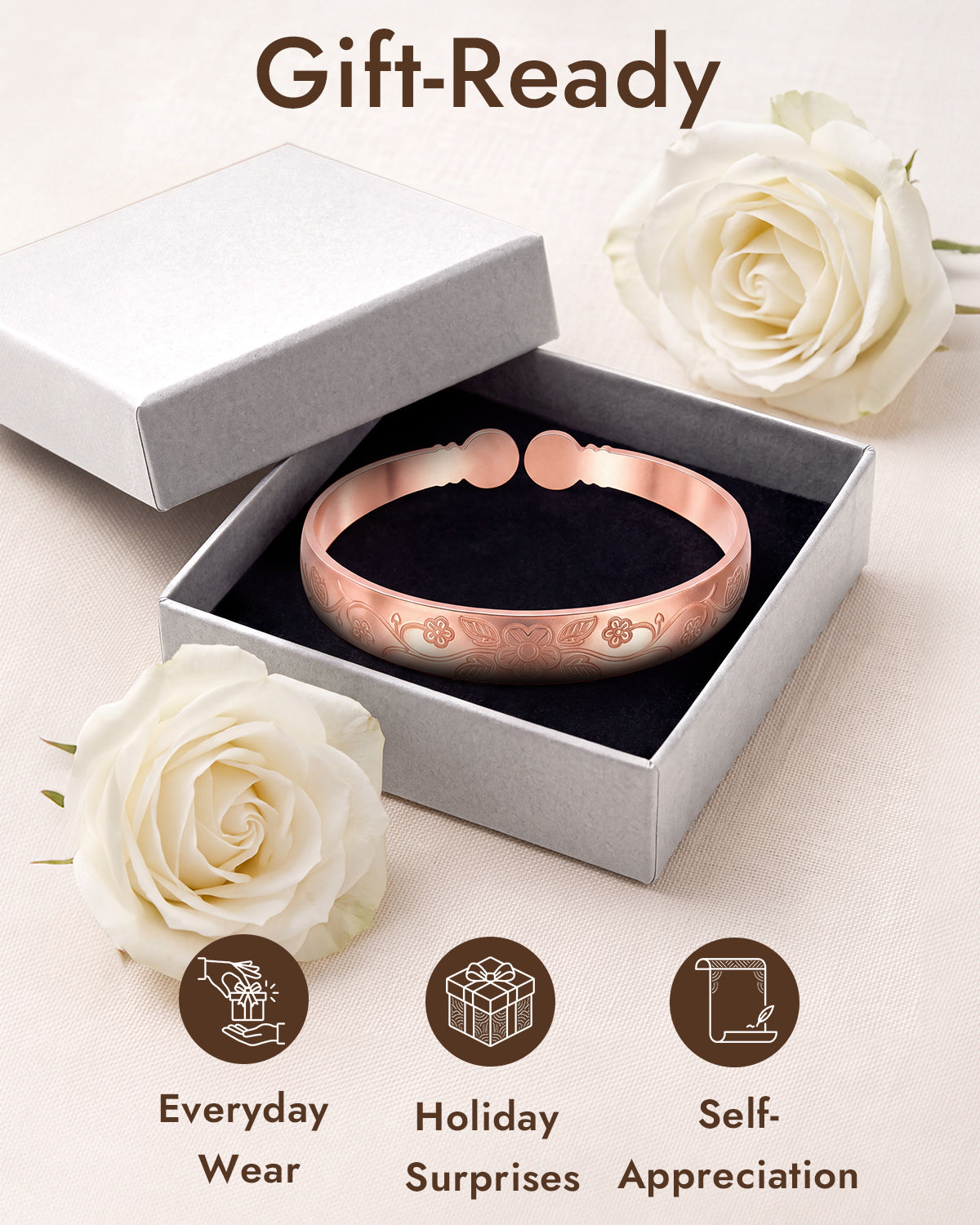 100% pure copper cuff bracelet