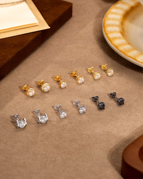 moissanite stud earrings
