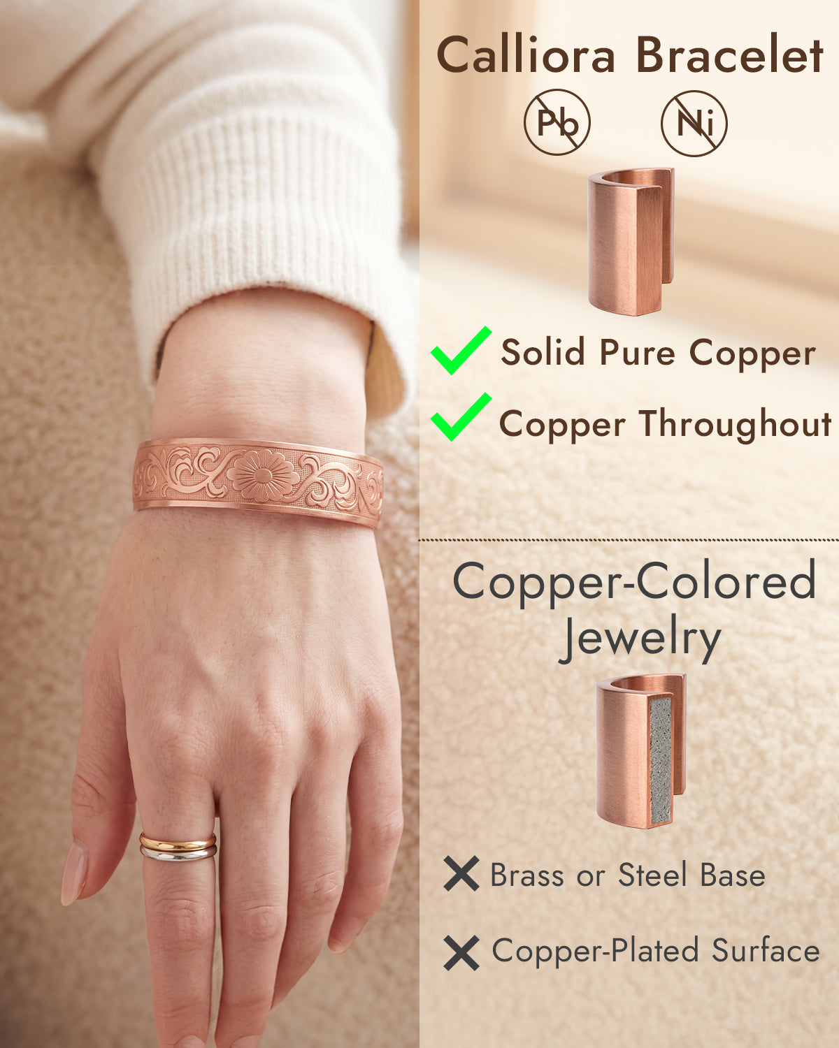 100% pure copper bangle