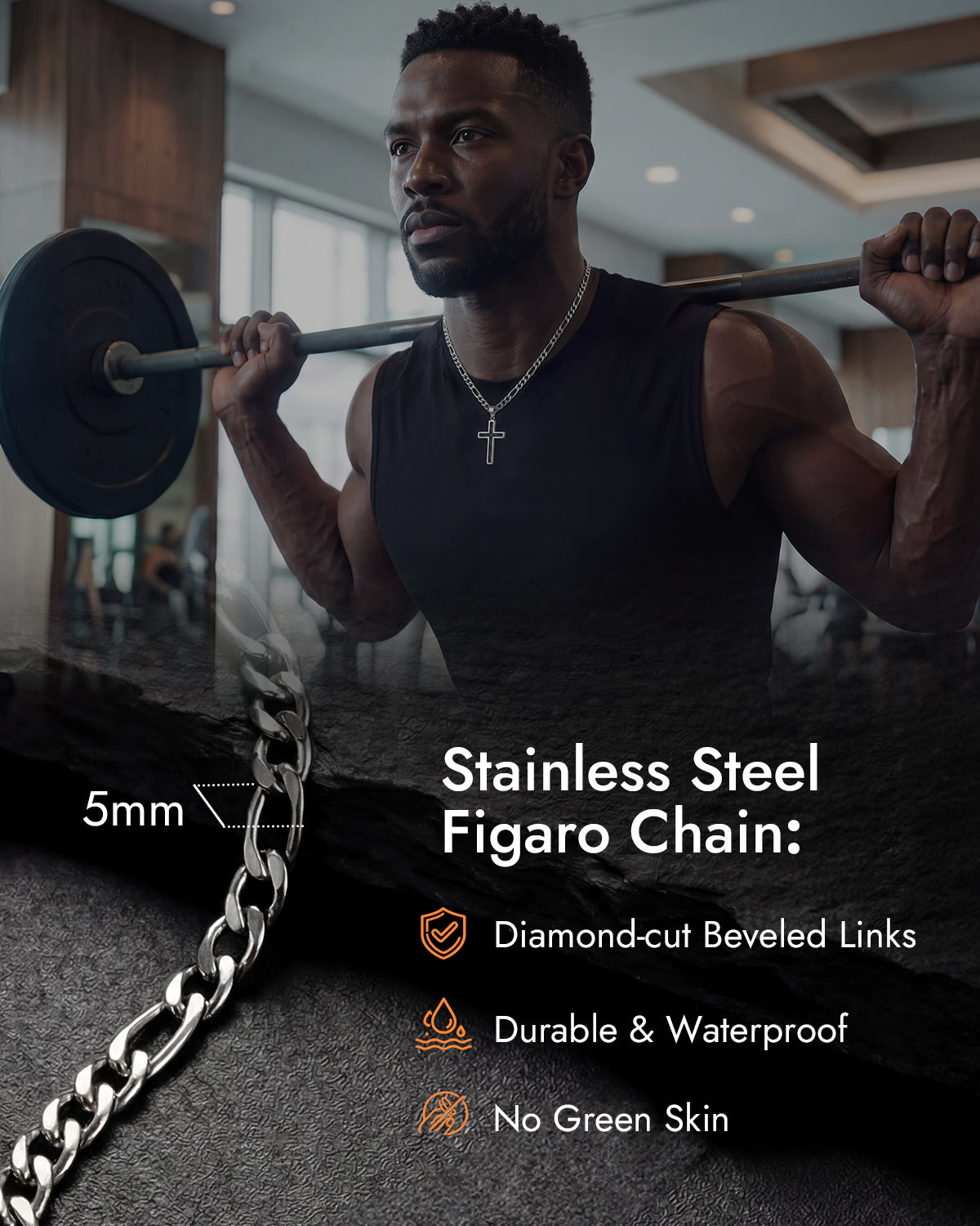 men's cross necklace