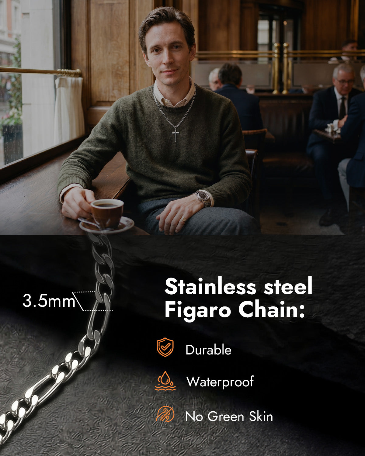 men's cross necklace