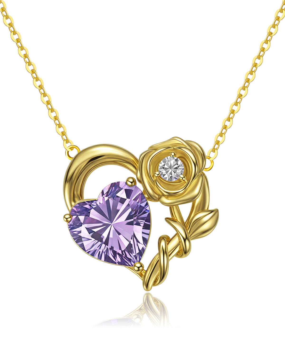 birthstone necklace gold