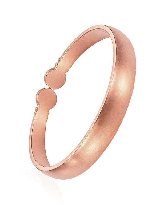 100% Pure Copper Minimalist Matte Bangle