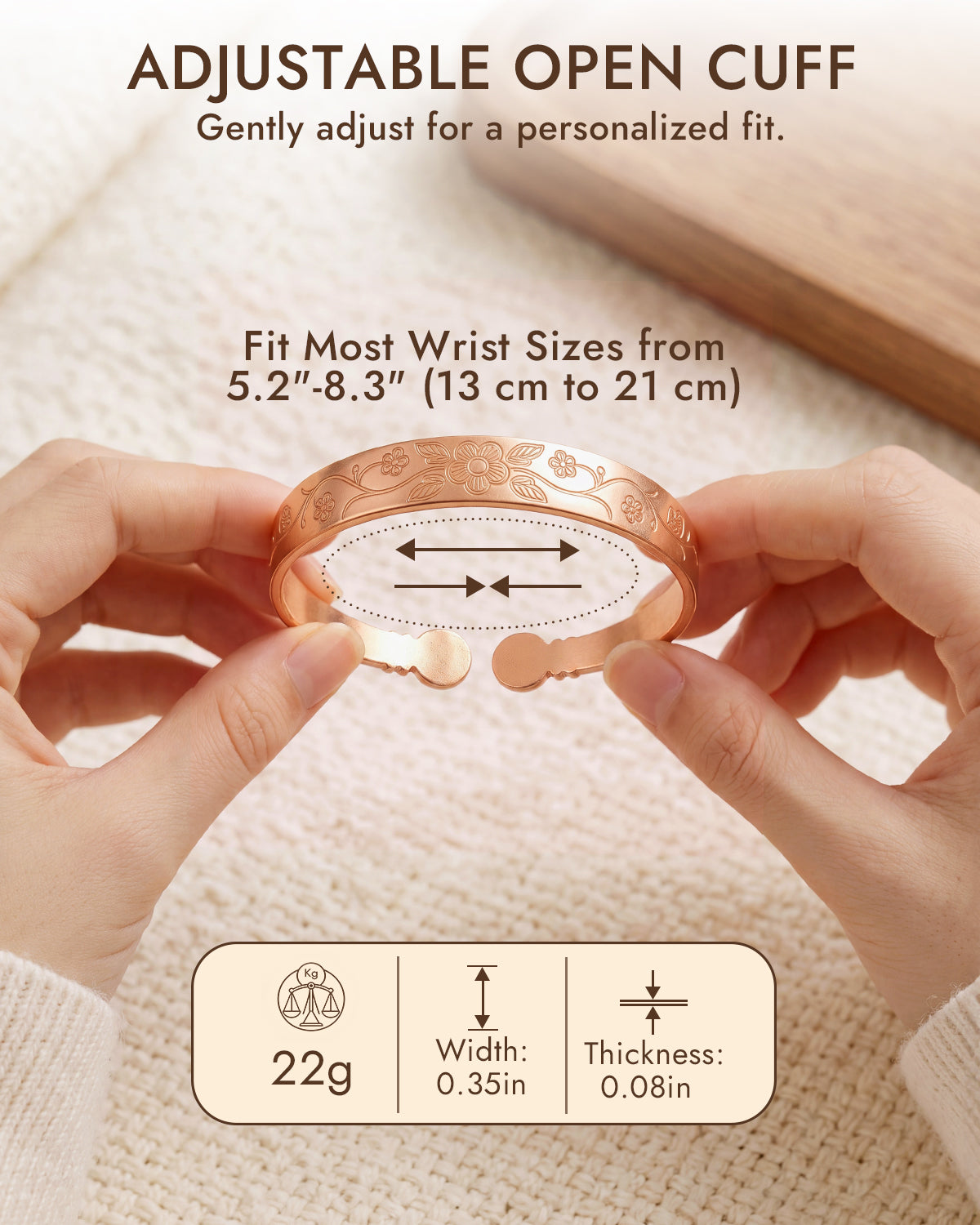 100% pure copper bangle