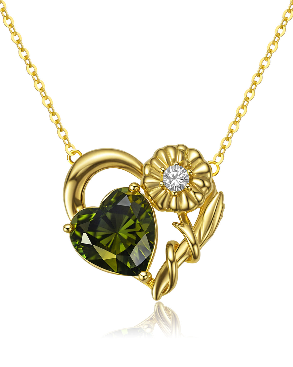 birthstone necklace gold