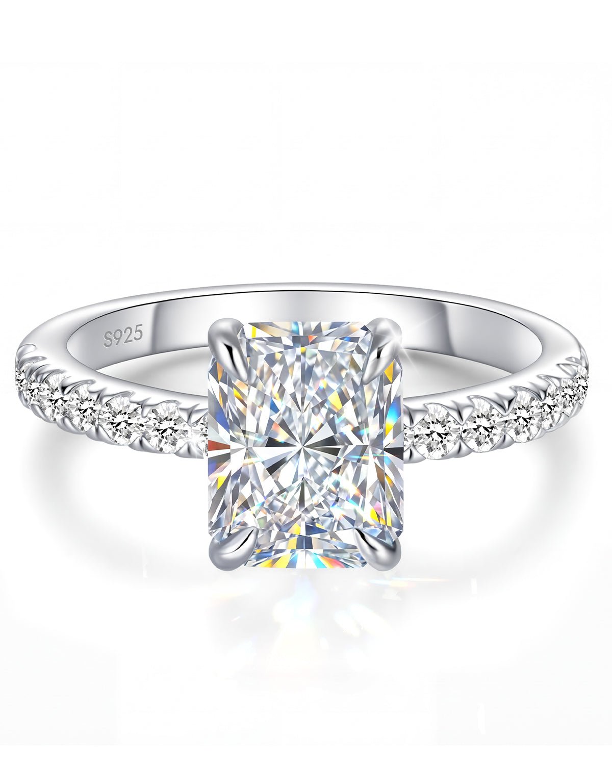 moissanite engagement ring