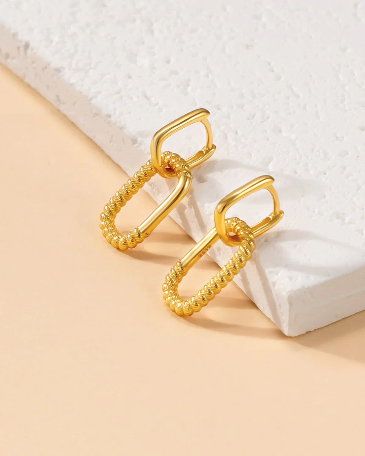 gold hoop earrings
