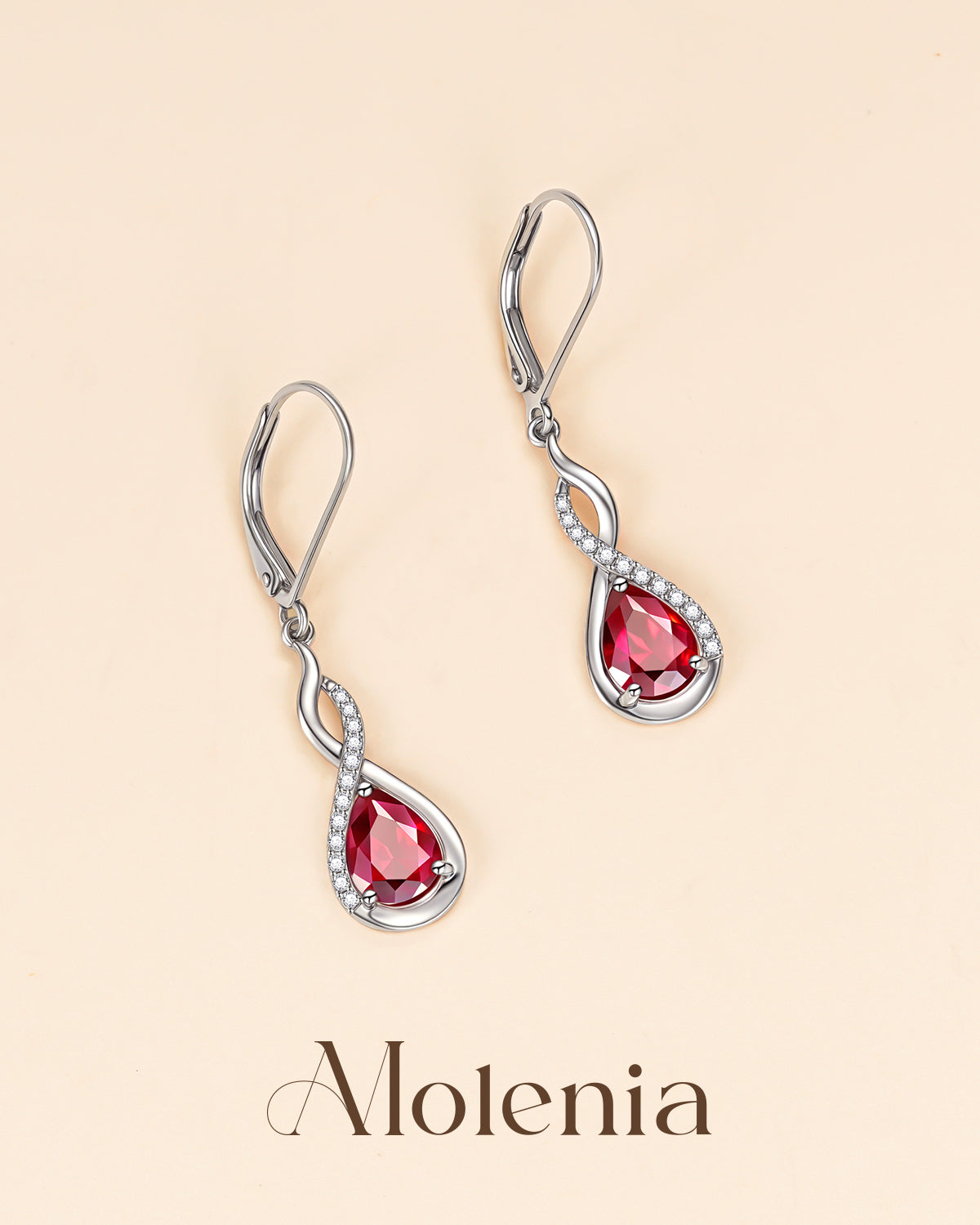 July birthstone earrings