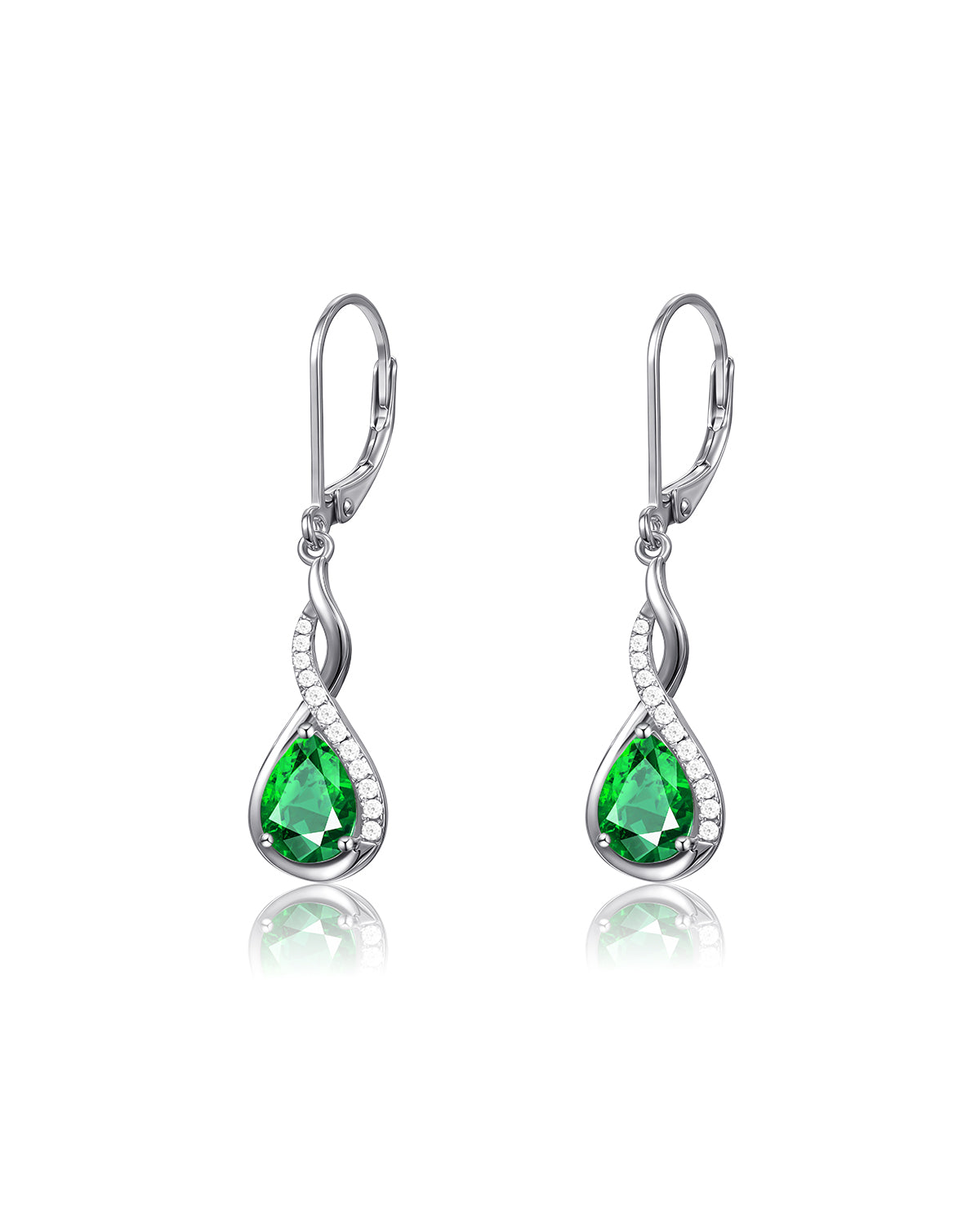 May birthstone earrings