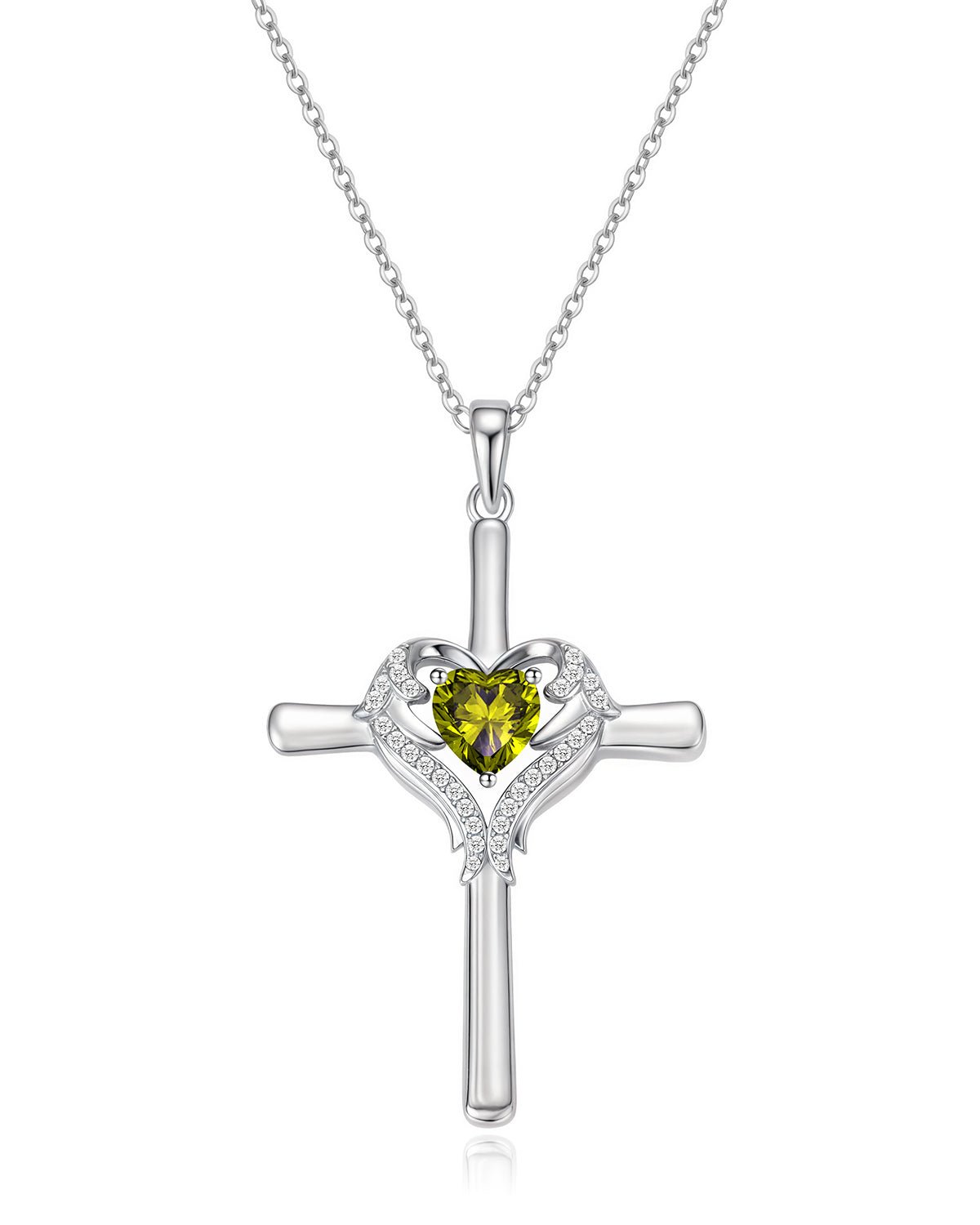 August Angle Wing Cross Necklace - Molenia Jewelry