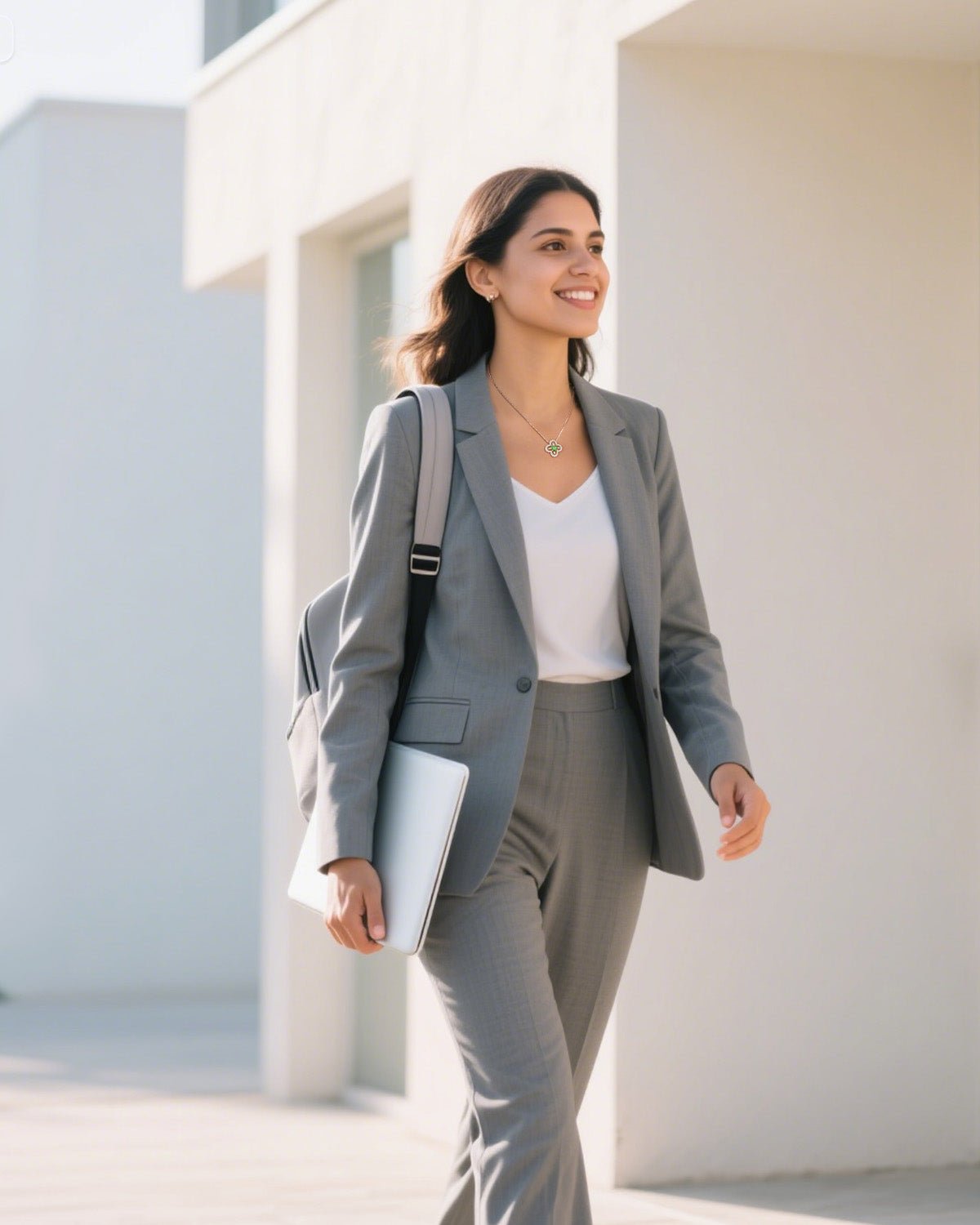 August Birthstone Four Leaf Clover Necklace - Molenia Jewelry