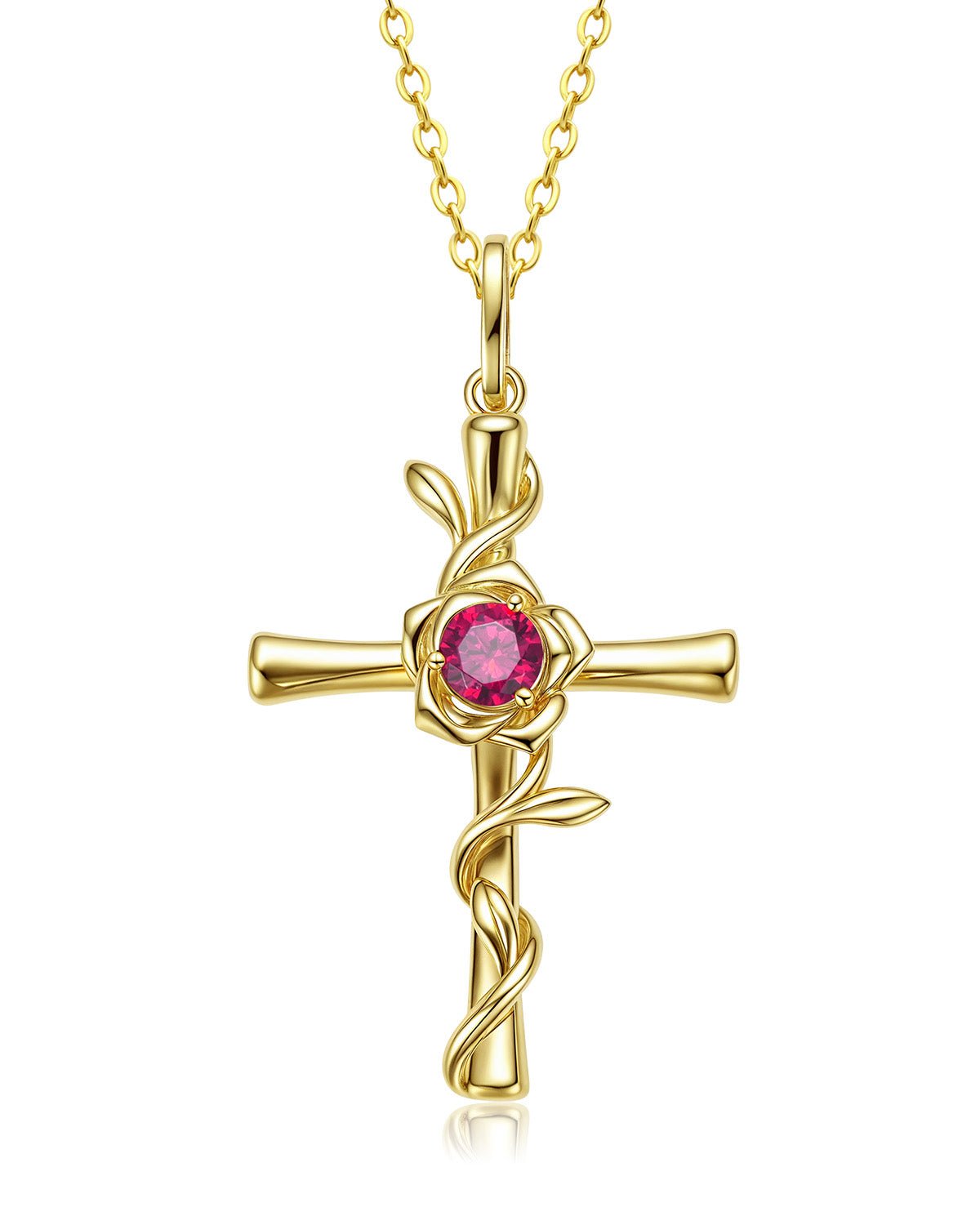 birthstone necklaces with cross