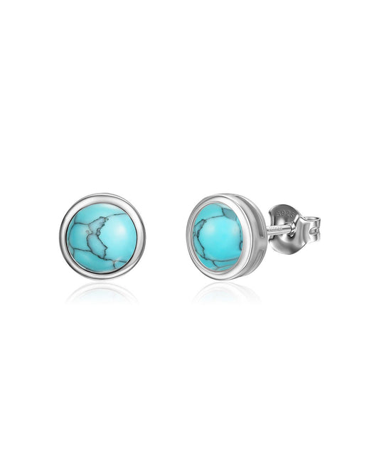 turquoise stud earrings