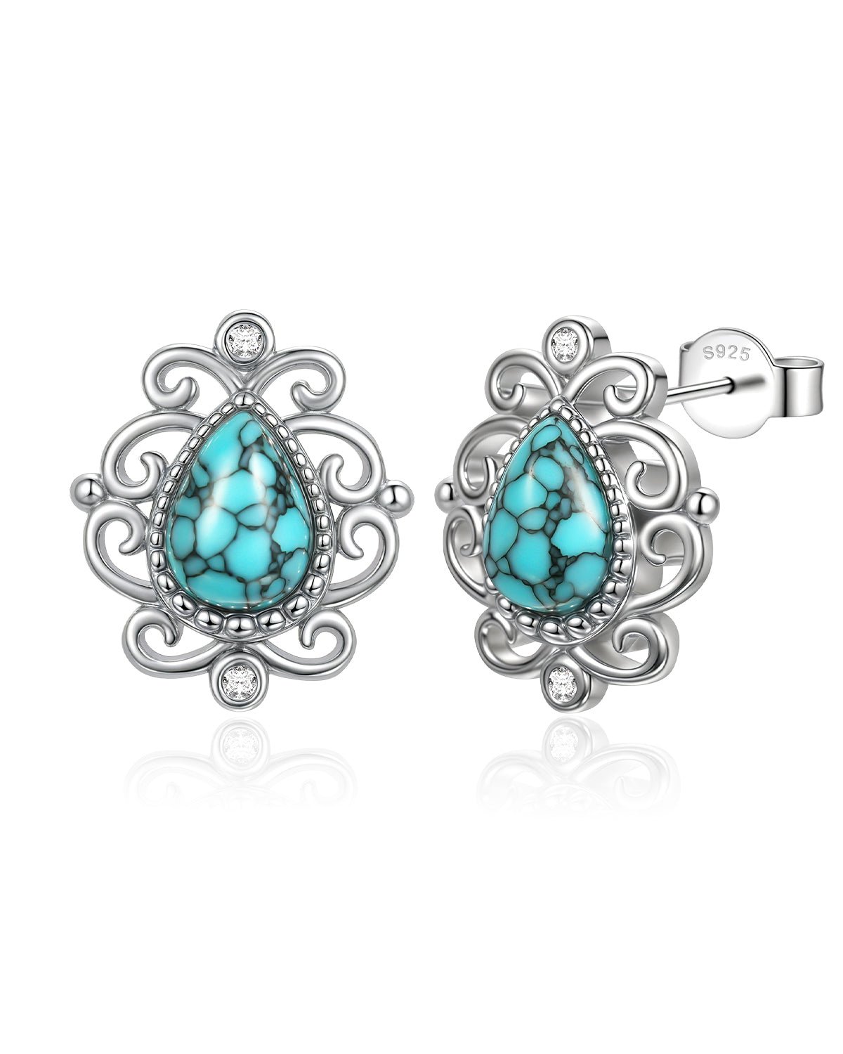 bohemian turquoise earrings  