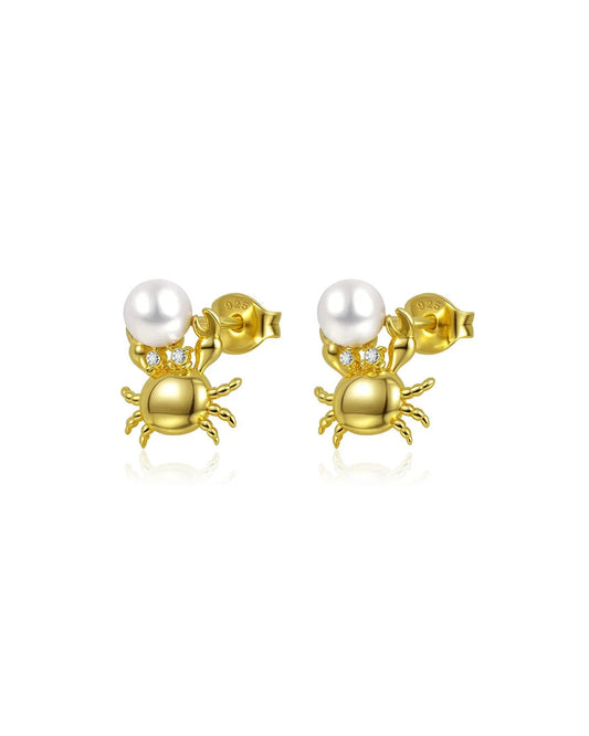 pearl stud earrings