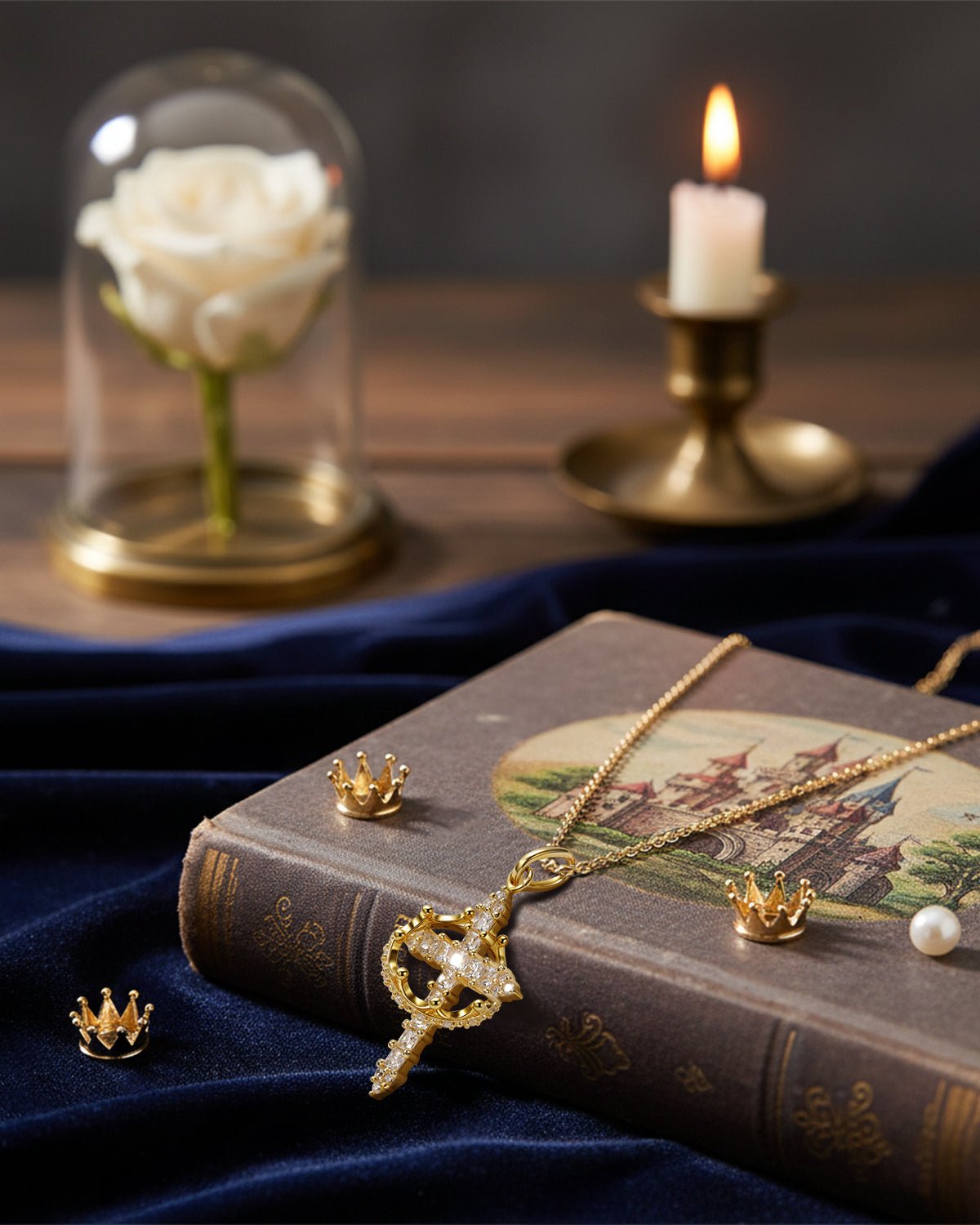 silver cross necklace