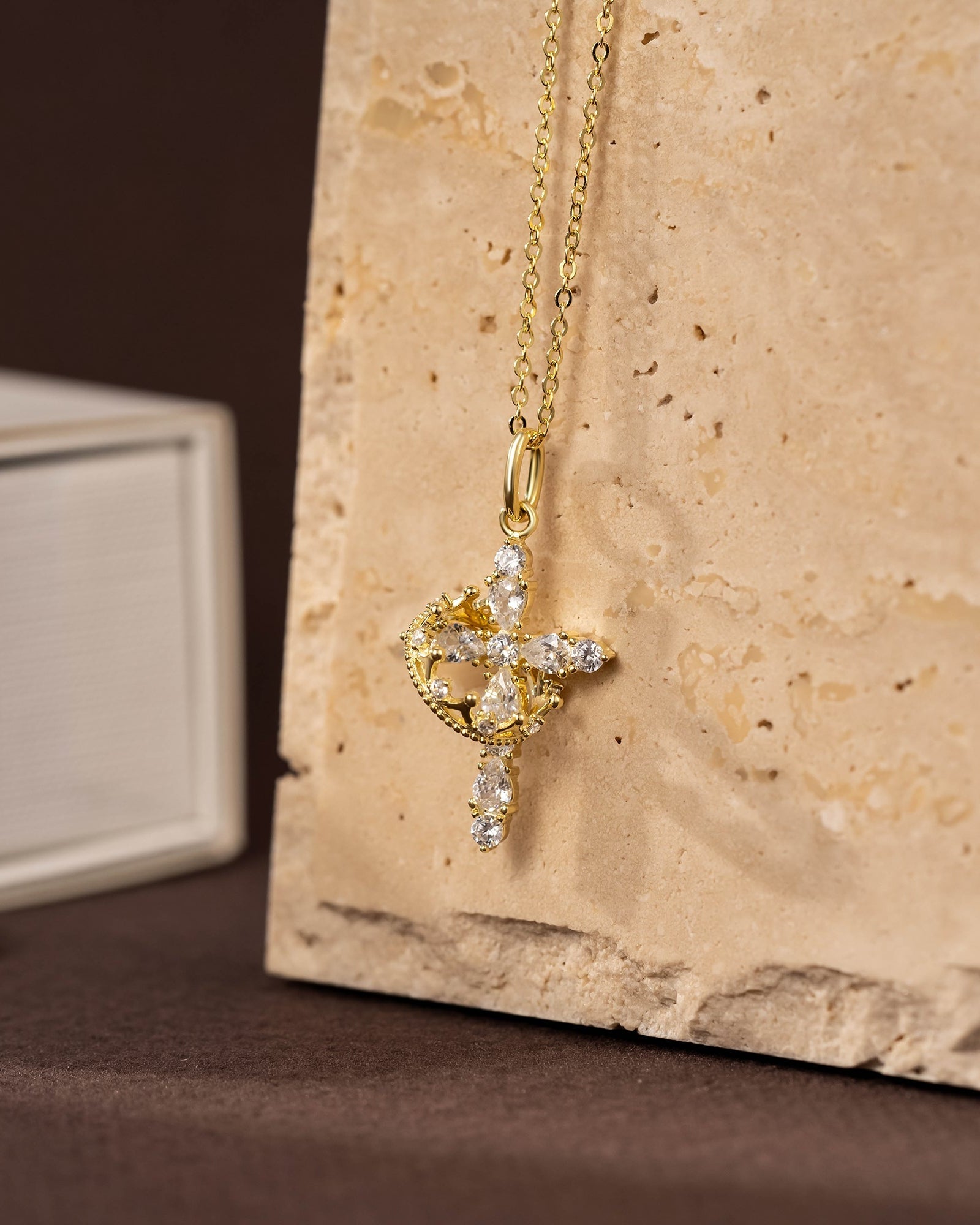 crown cross necklace