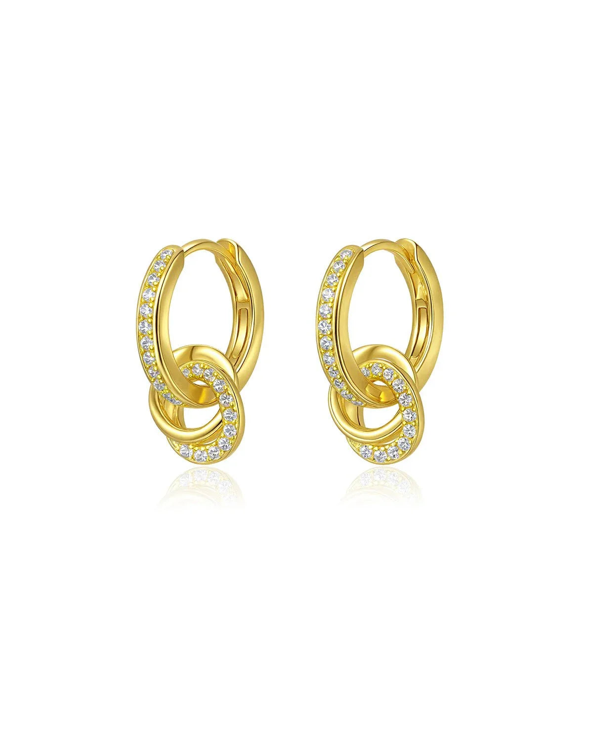 gold huggie earrings