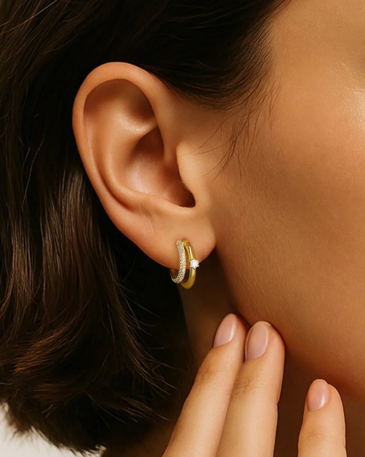 gold hoop earrings for women