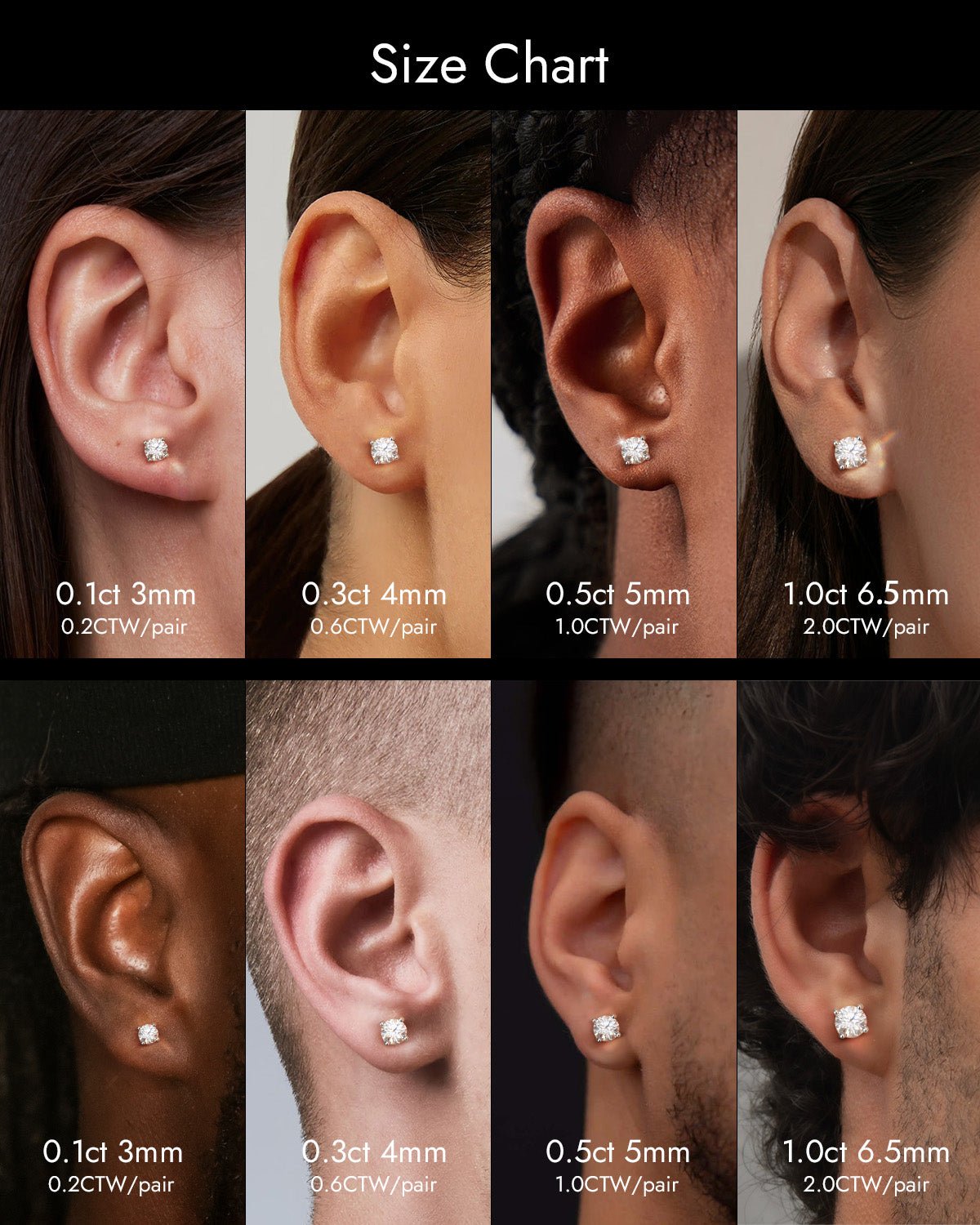 flat back stud earrings