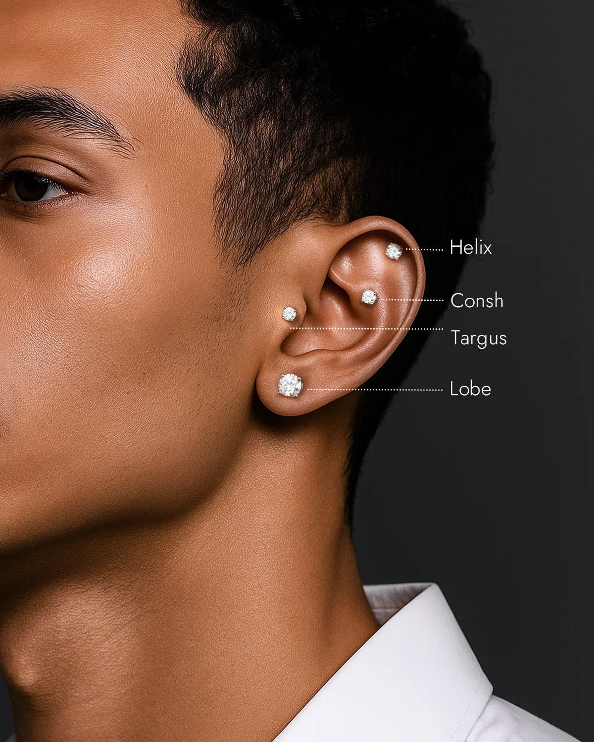 flat back stud earrings