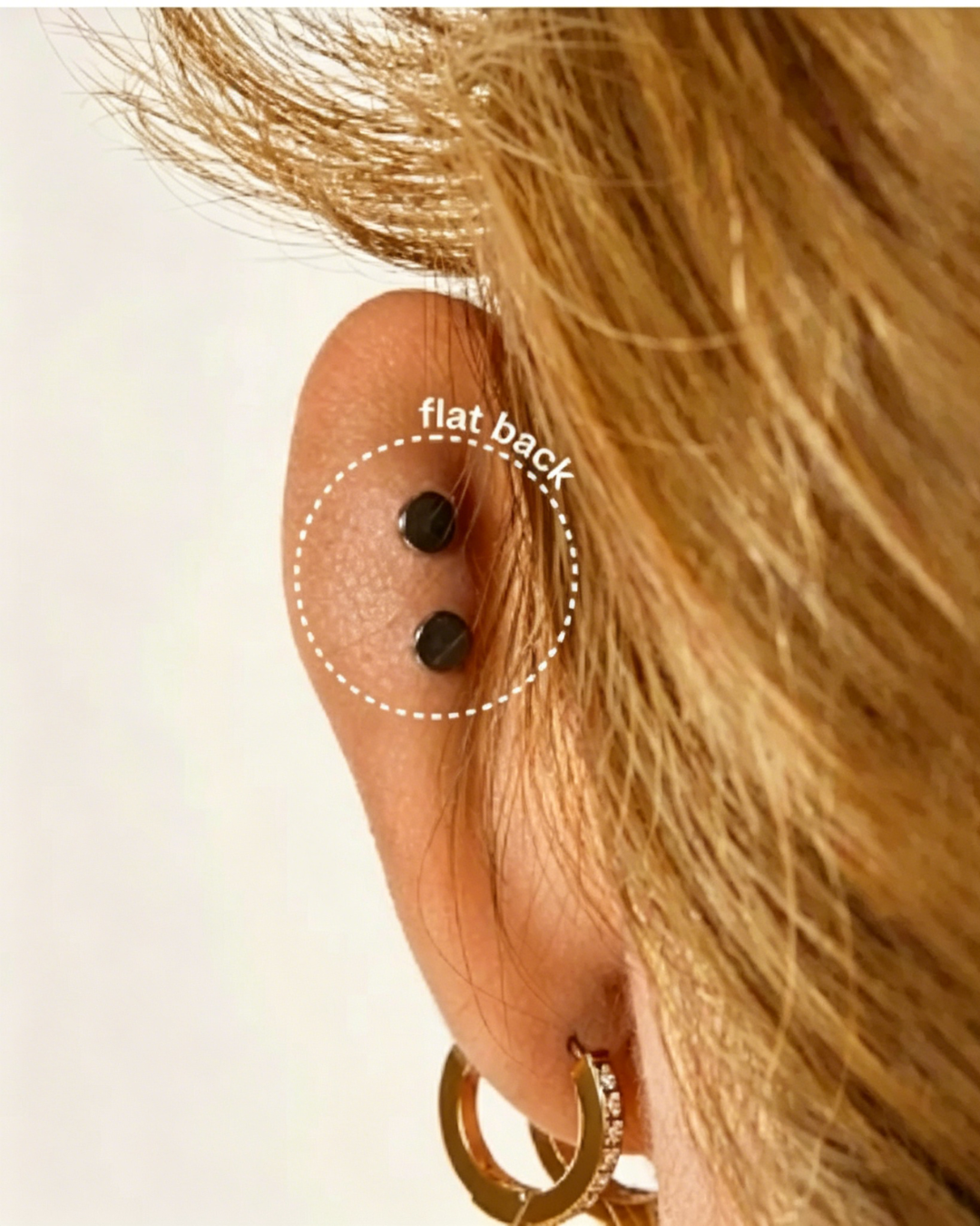 flat back earrings